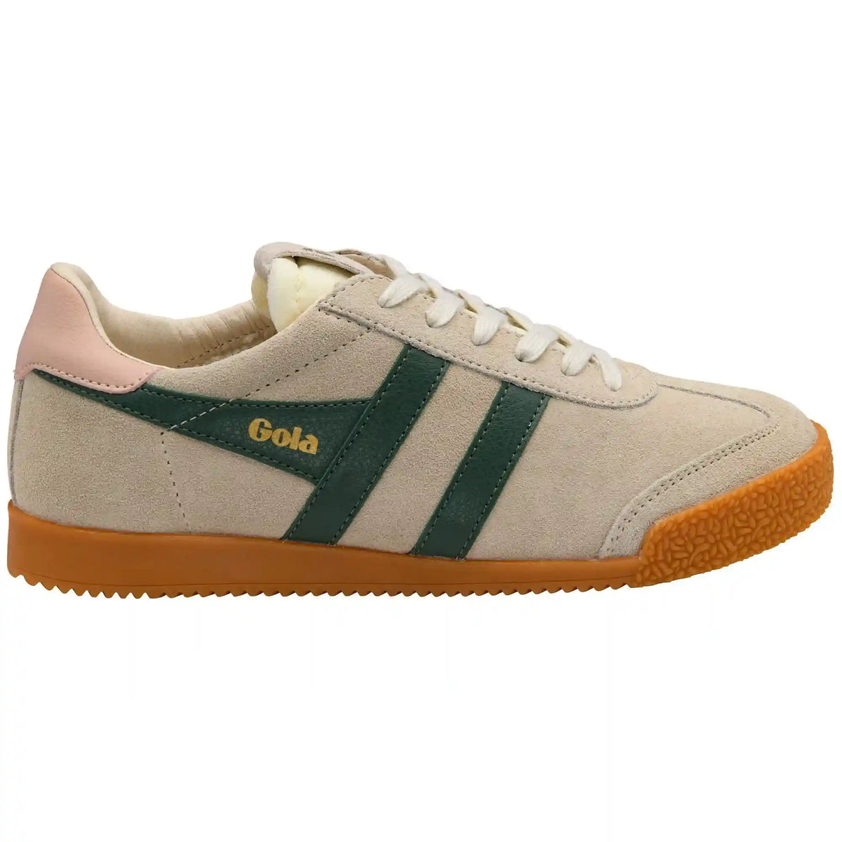 Gola Classics Women's Elan Sneakers - Wheat/Evergreen/Pearl Pink