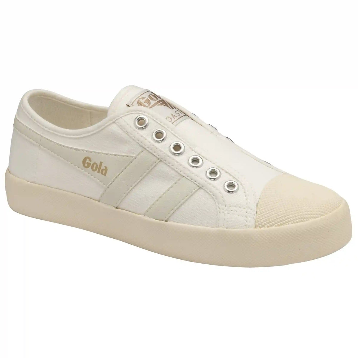 Vegan Gola Classics Women's Coaster Slip - Off White/Off White