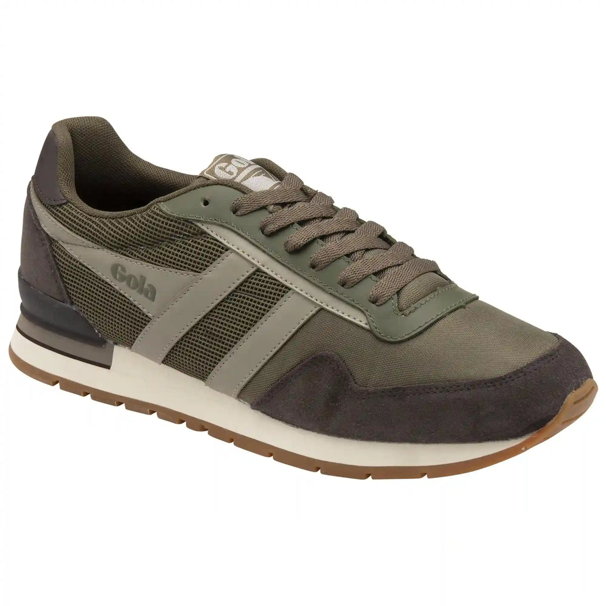 Gola Classics Men's Atlanta Sneakers - Khaki/Rhino/Dark Brown