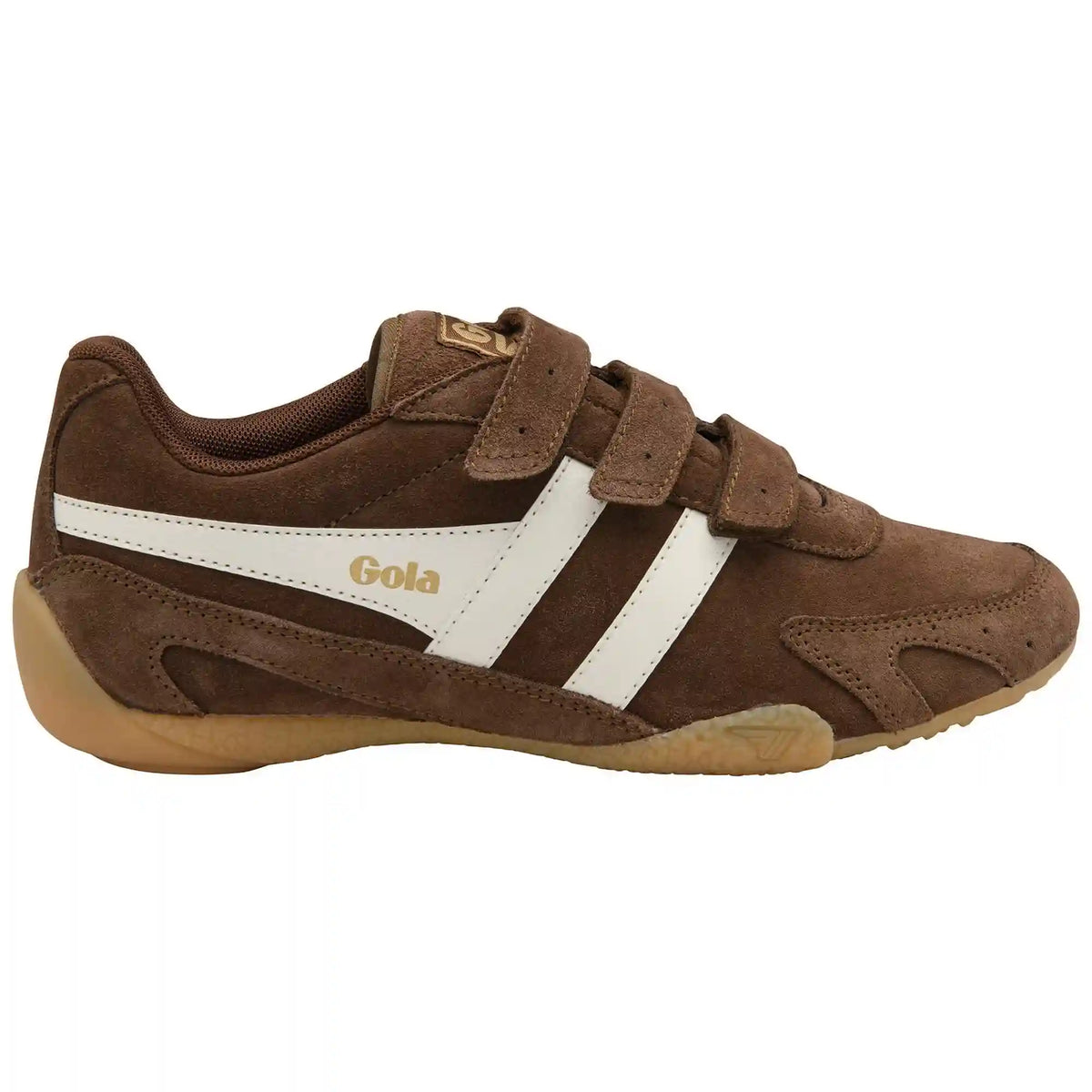Gola Classics Women's Connect Suede Strap Sneakers - Otter/Off White/Gum