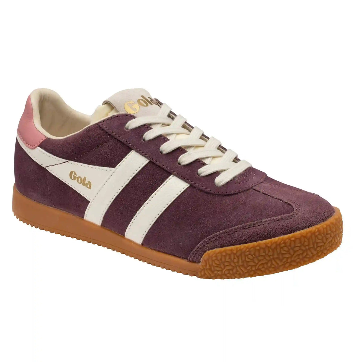 Gola Classics Women's Elan Sneakers - Windsor Wine/Off White/Coral Pink