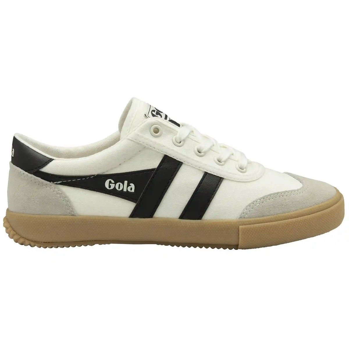 Gola Classics Women's Badminton Plimsoll Sneakers - Off White/Black/Gum
