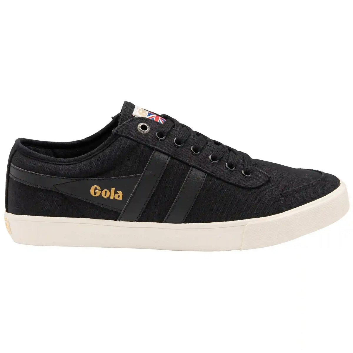 Vegan Gola Classics Men's Comet Plimsoll Sneakers - Black/Black/Off White