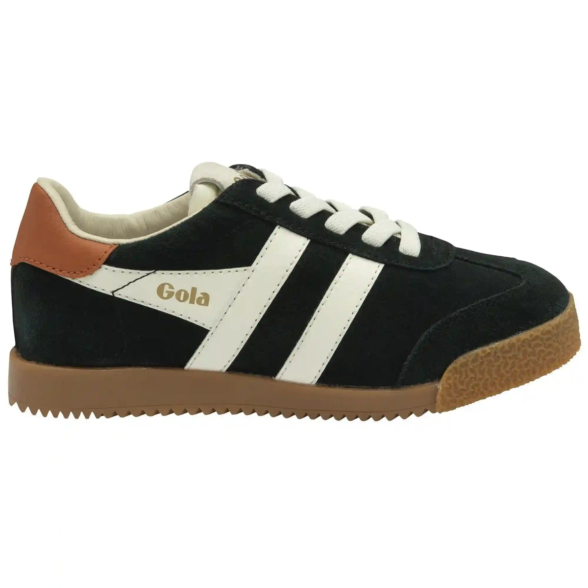 Gola Classics Kids' Elan Sneakers - Black/Off White/Moody Orange