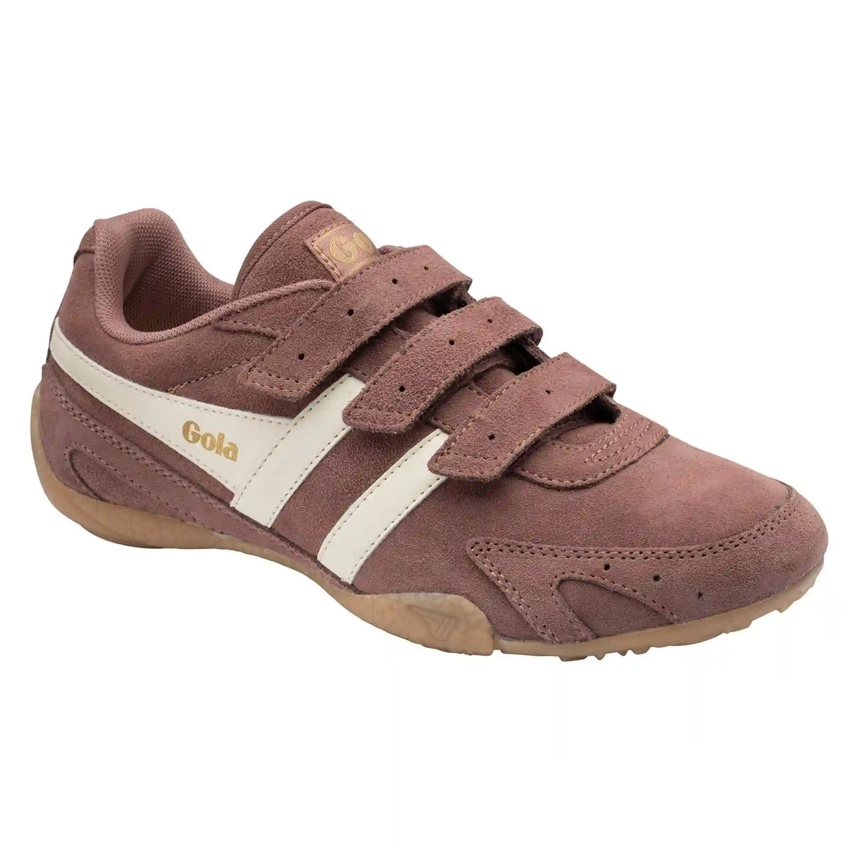 Gola Classics Women's Connect Suede Strap Sneakers - Brownrose/Off White/Gum
