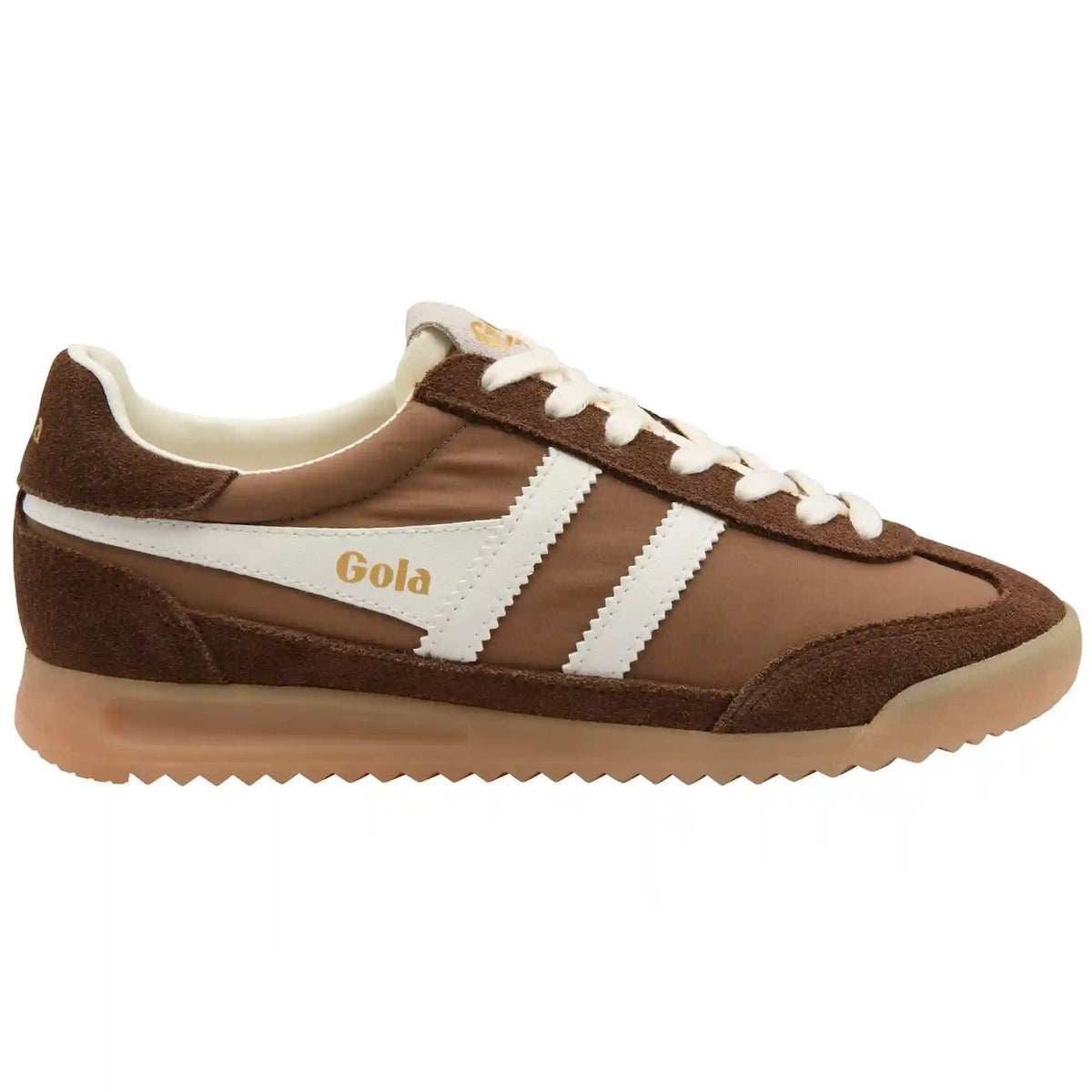 Gola Classics Women's Firefly Sneakers - Otter/Dark Brown/Off White