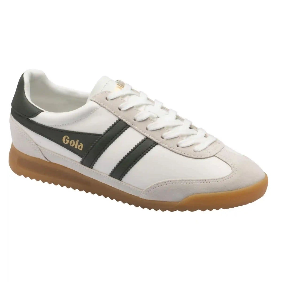 Gola Classics Men's Tornado Leather Sneakers - White/Dark Khaki