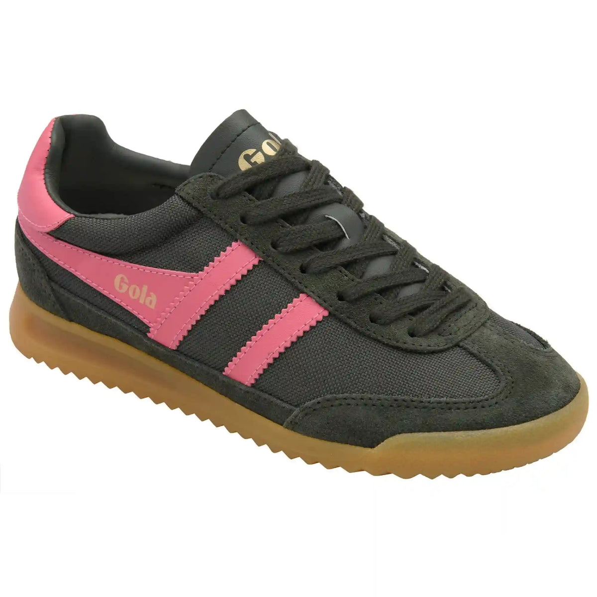 Gola Classics Women's Tornado Sneakers - Dark Khaki/Bubblegum