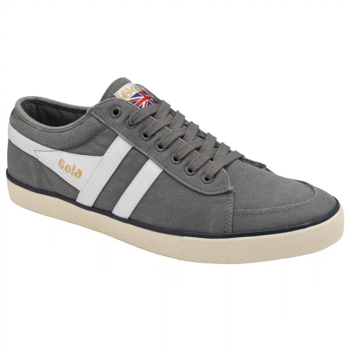 Vegan Gola Classics Men's Comet Plimsoll Sneakers - Ash/White/Navy