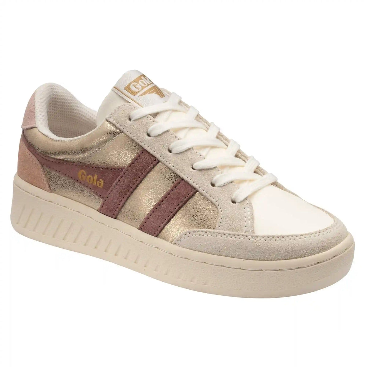 Gola Classics Women's Superslam Blaze Sneakers - Gold/Brownrose/Chalk Pink