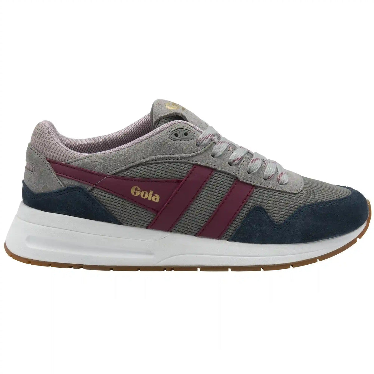 Gola Classics Women's Delta Sneakers - Cement/Navy/Cerise