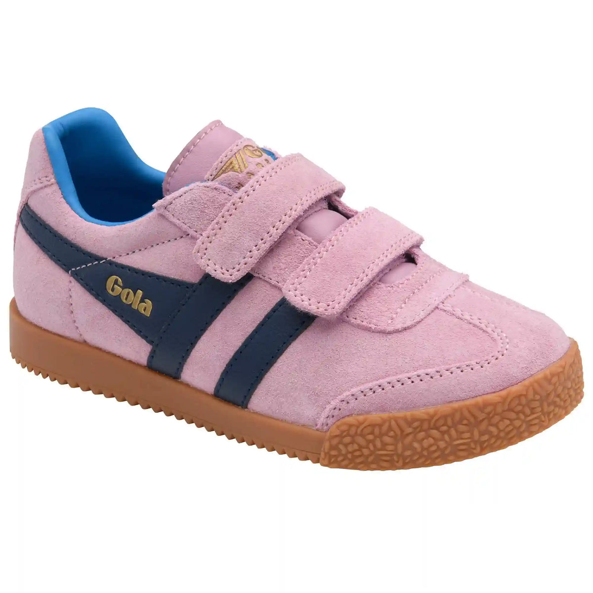 Gola Classics Kids' Harrier Strap Sneakers - Candy/Navy/Santorini