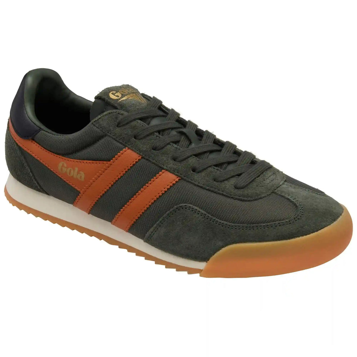 Gola Classics Men's Europa Sneakers - Dark Khaki/Moody Orange/Black