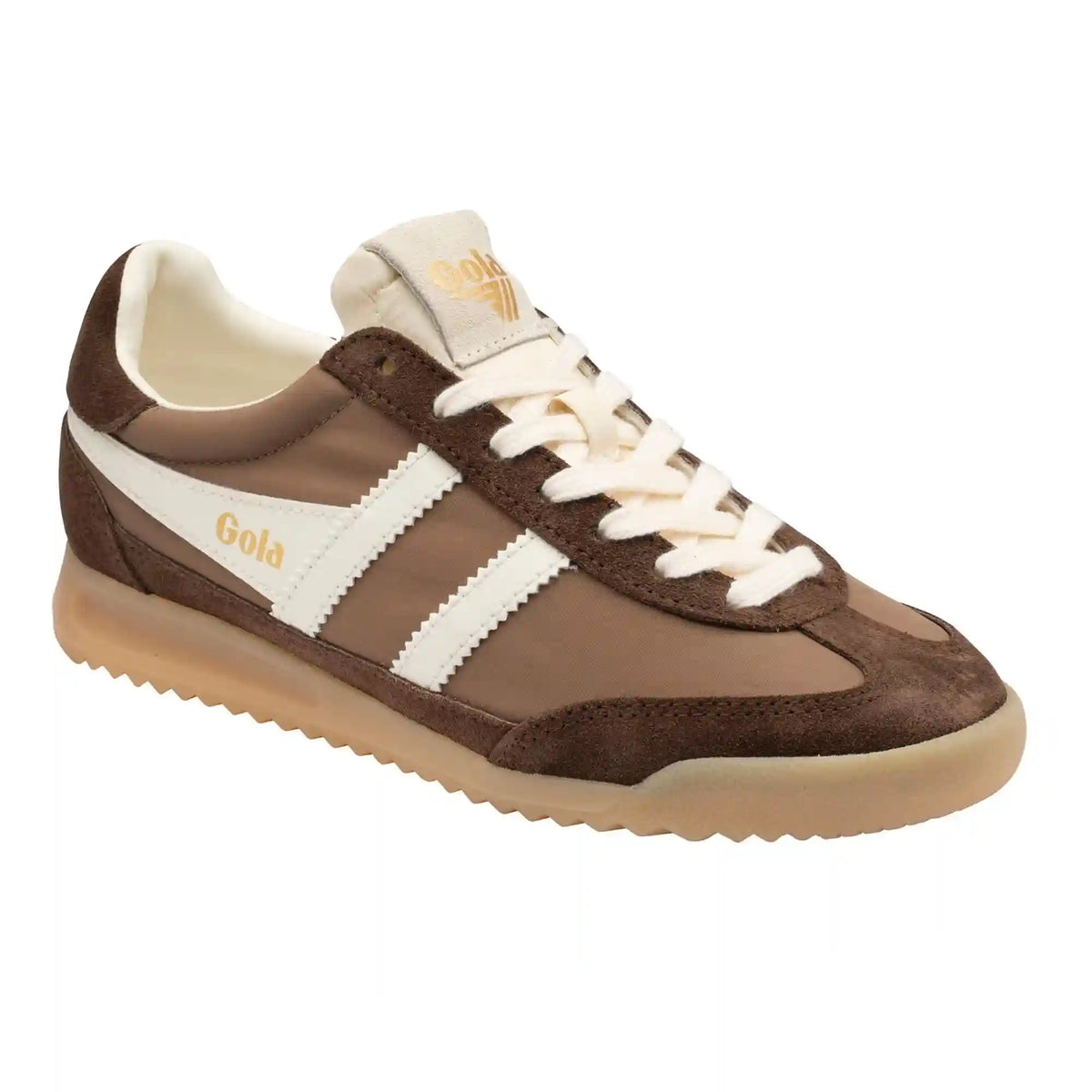 Gola Classics Women's Firefly Sneakers - Otter/Dark Brown/Off White