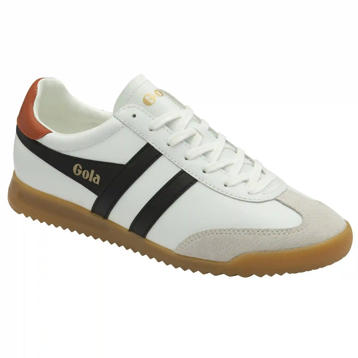 Gola Classics Men's Torpedo Leather Sneakers - White/Black/Moody Orange