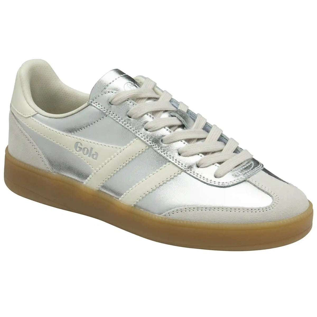 Gola Classics Women's Viper Metallic Sneakers - Silver/Off White/Gum