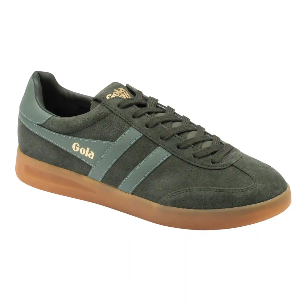 Gola Classics Men's Cyclone Sneakers - Dark Khaki/Sage/Dark Khaki/Gum