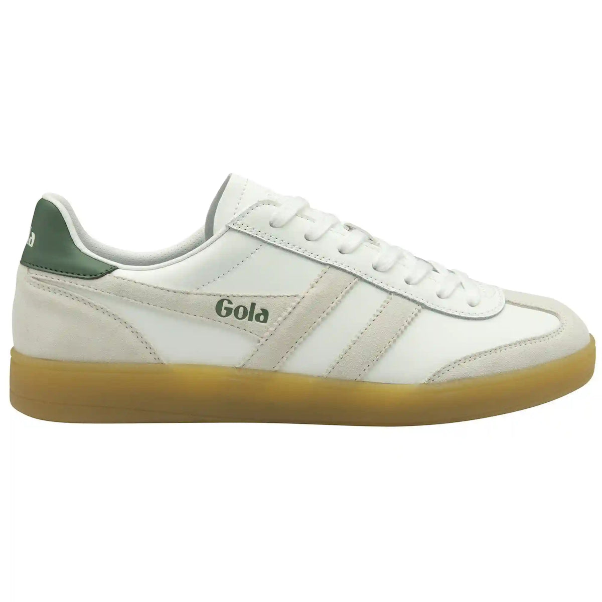 Gola Classics Men's Viper Leather Sneakers - White/White/Evergreen/Gum