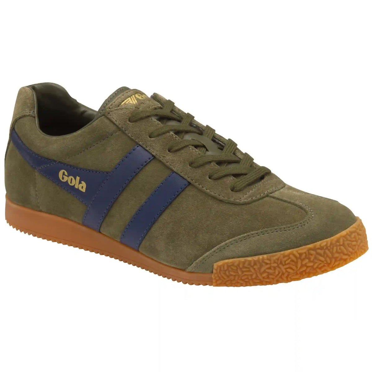 Gola Classics Men's Harrier Suede Sneakers - Khaki/Navy