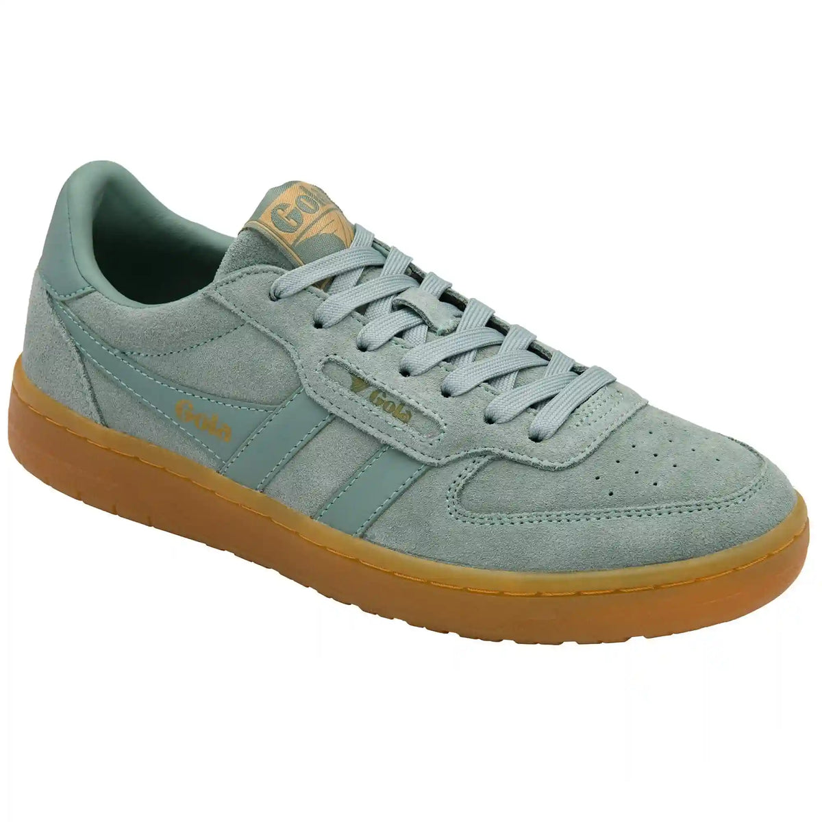 Gola Classics Women's Hawk Suede '86 Sneakers - Green Mist/Gum
