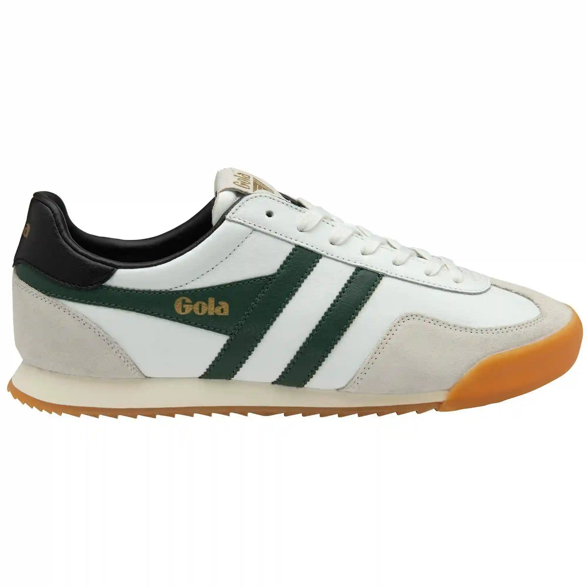 Gola Classics Men's Europa Leather Sneakers - White/Evergreen/Black