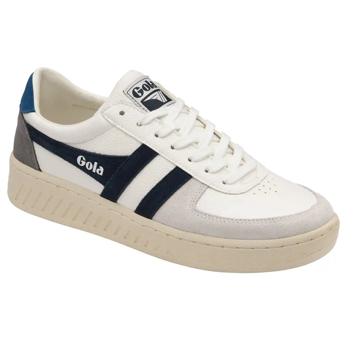 Gola Classics Men's Grandslam Trident Sneakers - White/Navy/Marine Blue