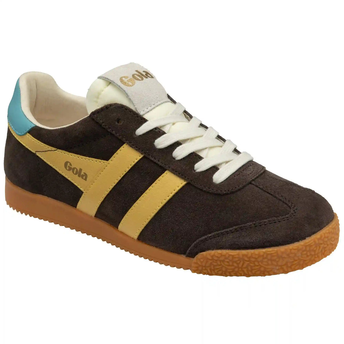 Gola Classics Women's Elan Sneakers - Mocha/Pollen/Ocean