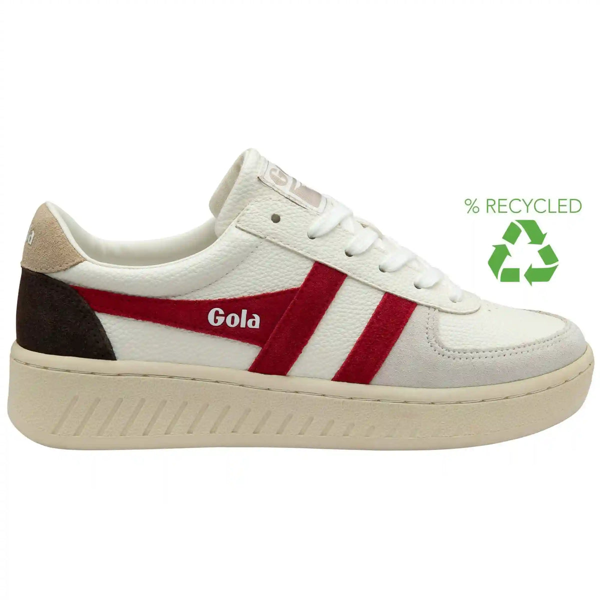 Gola Classics Women's Grandslam Trident Sneakers - White/Lollipop/Bone