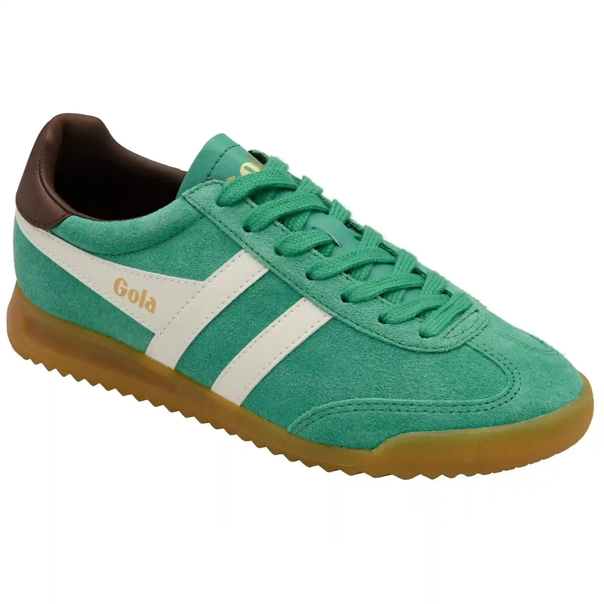 Gola Classics Women's Torpedo Sneakers - Jade/Off White/Dark Brown