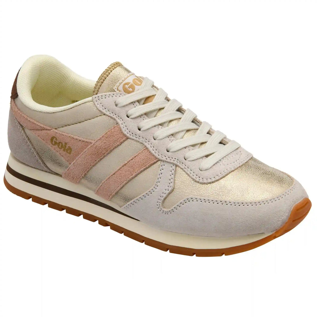 Gola Classics Women's Daytona Blaze Sneakers - Gold/Cameo/Dark Brown