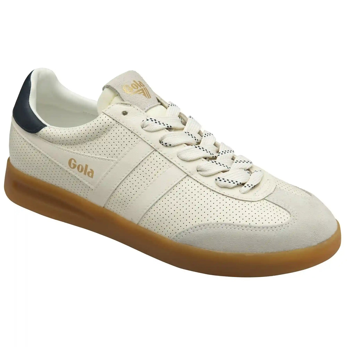 Gola Classics Men's Cyclone Leather '76 Sneakers - Off White/Navy/Gum
