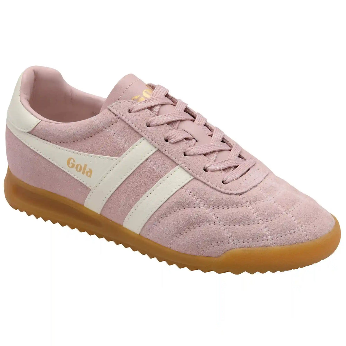 Gola Classics Women's Stadium Suede Sneakers - Chalk Pink/Off White