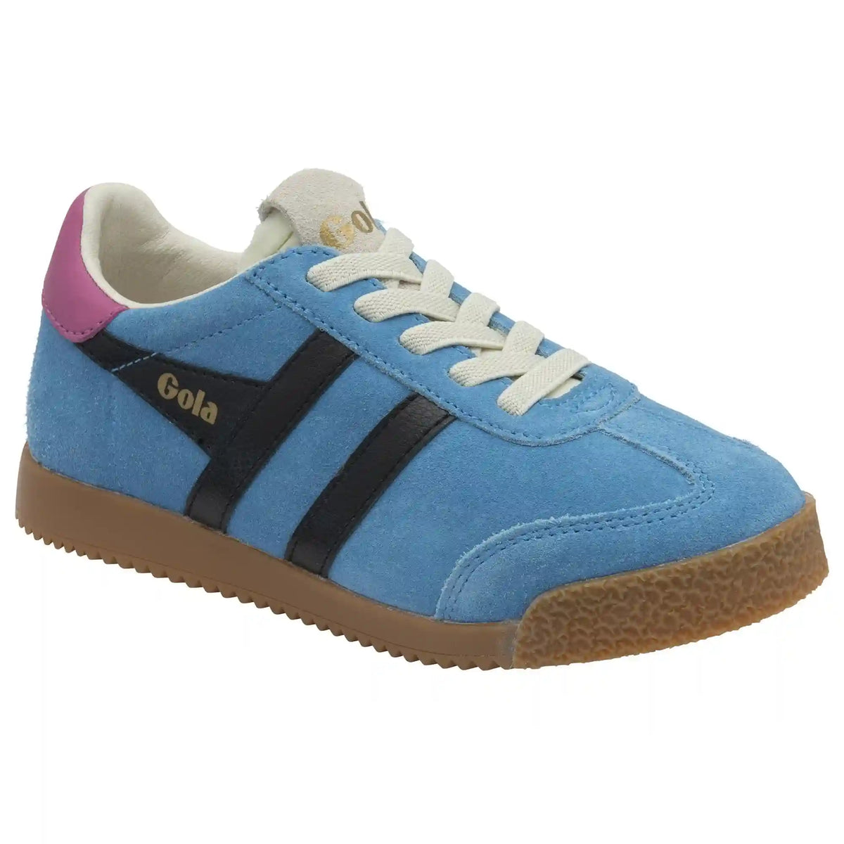 Gola Classics Kids' Elan Sneakers - Santorini/Black/Fuchsia