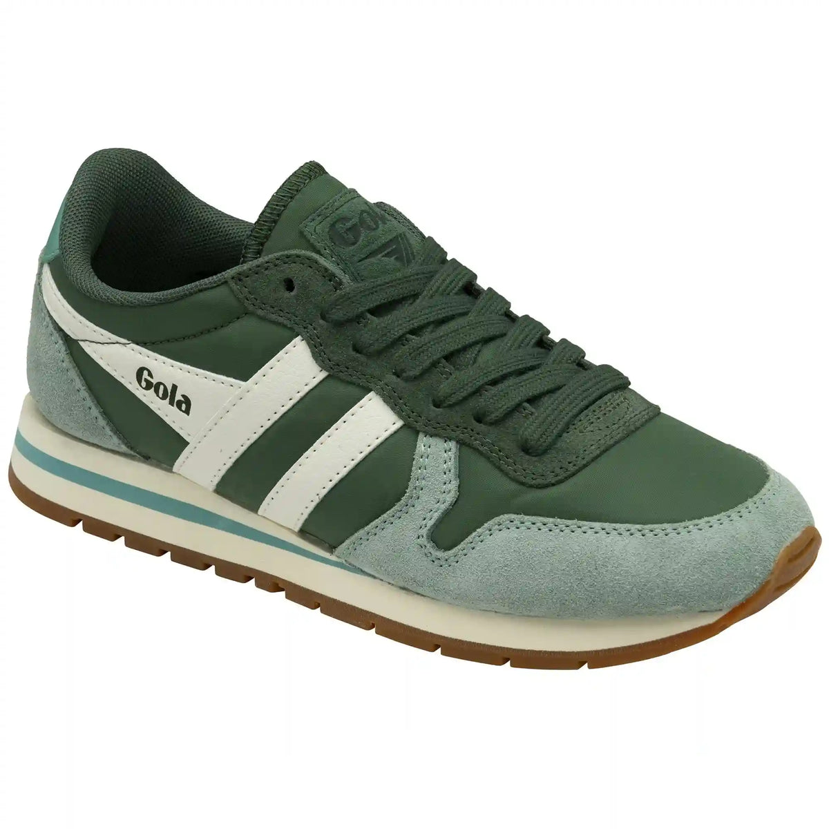 Gola Classics Women's Daytona Chute Sneakers - Evergreen/Green Mist/Off White