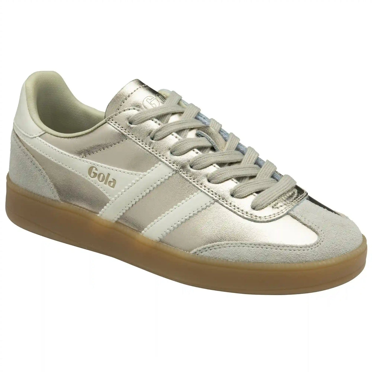 Gola Classics Women's Viper Metallic Sneakers - Gold/Off White/Gum