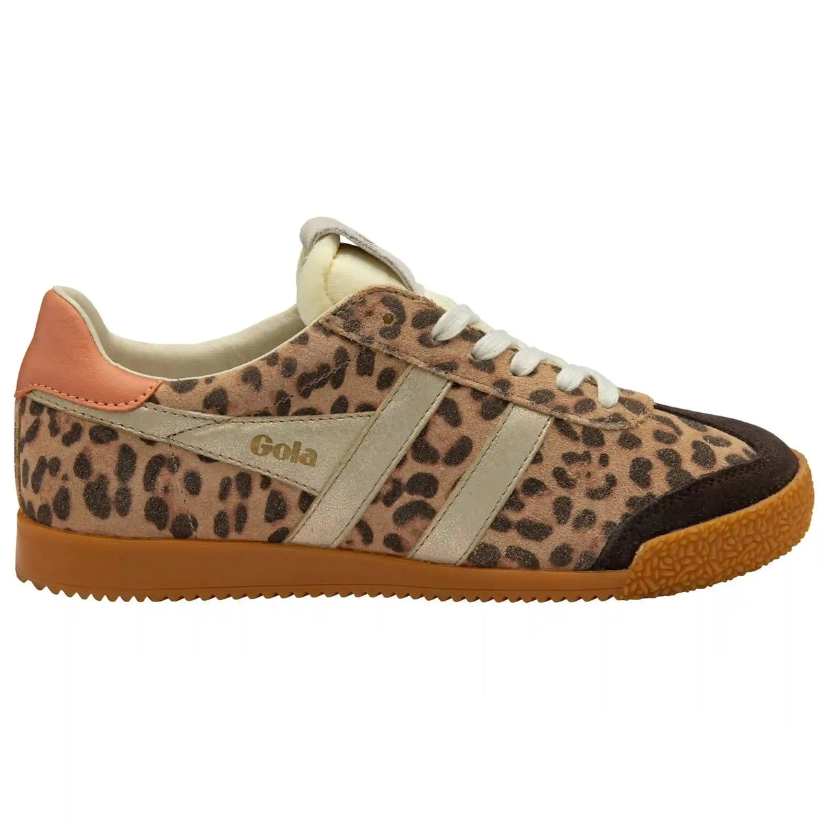 Gola Classics Women's Elan Safari Sneakers - Leopard/Mocha/Gold/Terracotta