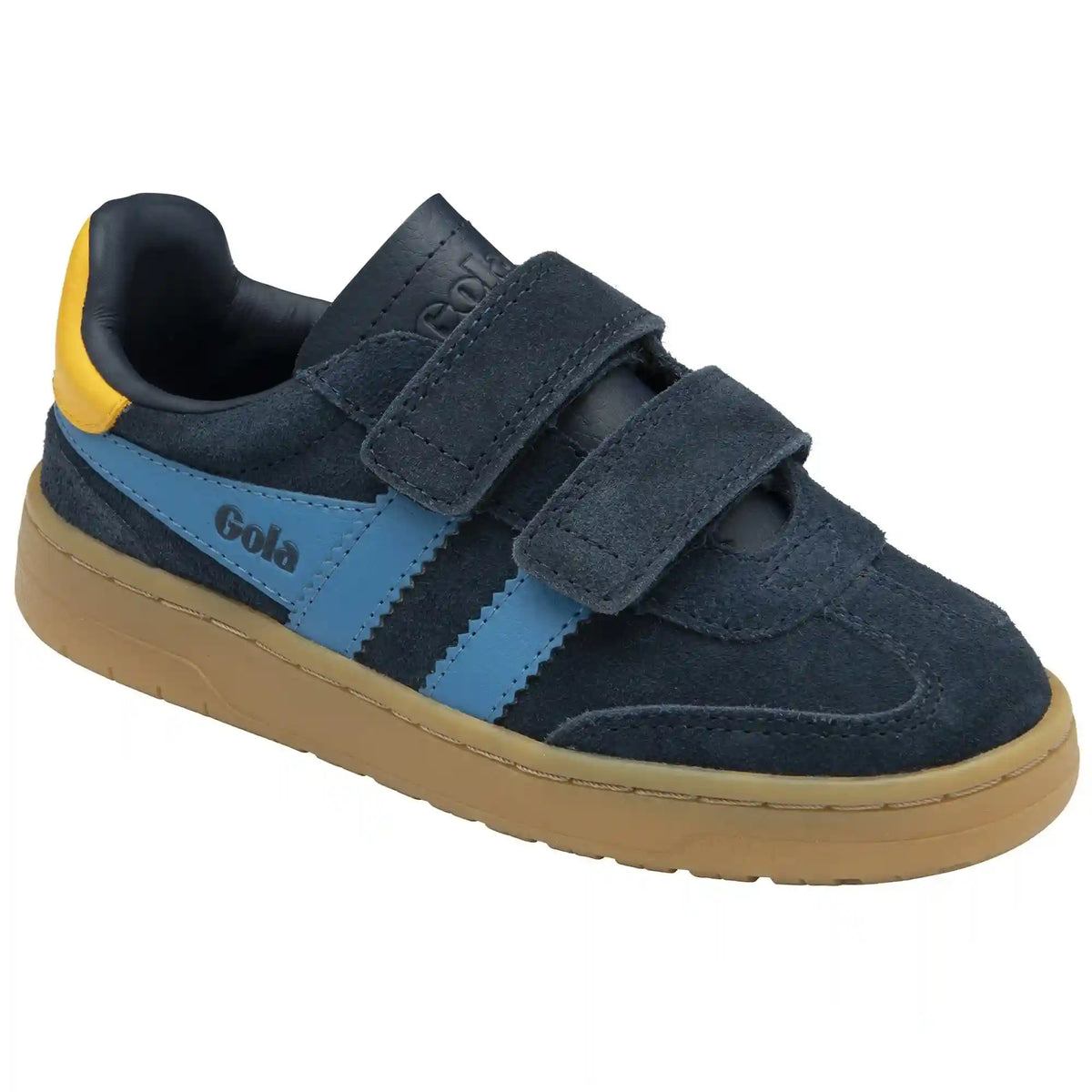 Gola Classics Kids' Viper Strap Sneakers - Navy/Santorini/Sun/Gum