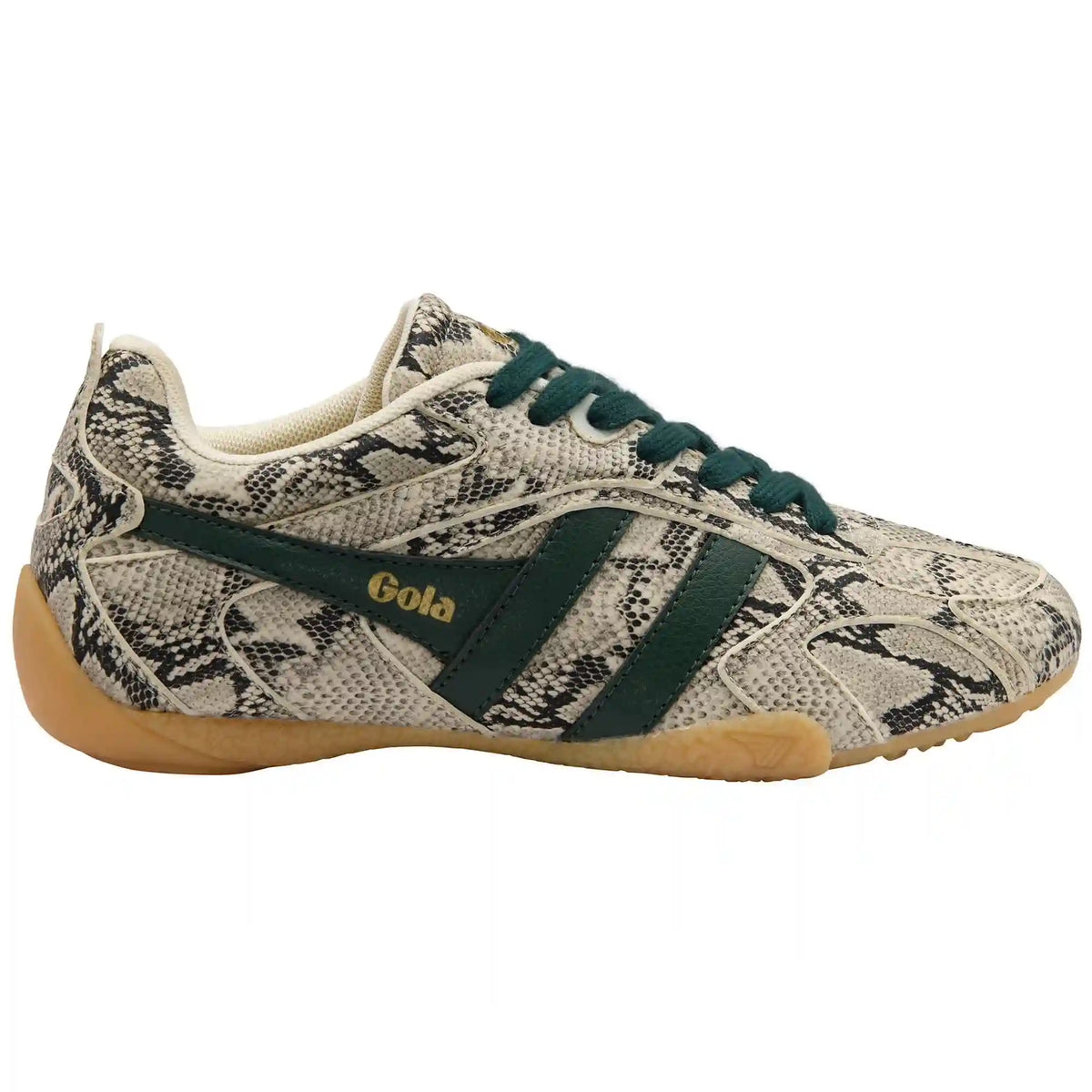 Gola Classics Women's Corva Snake Sneakers - Off White/Evergreen/Gum