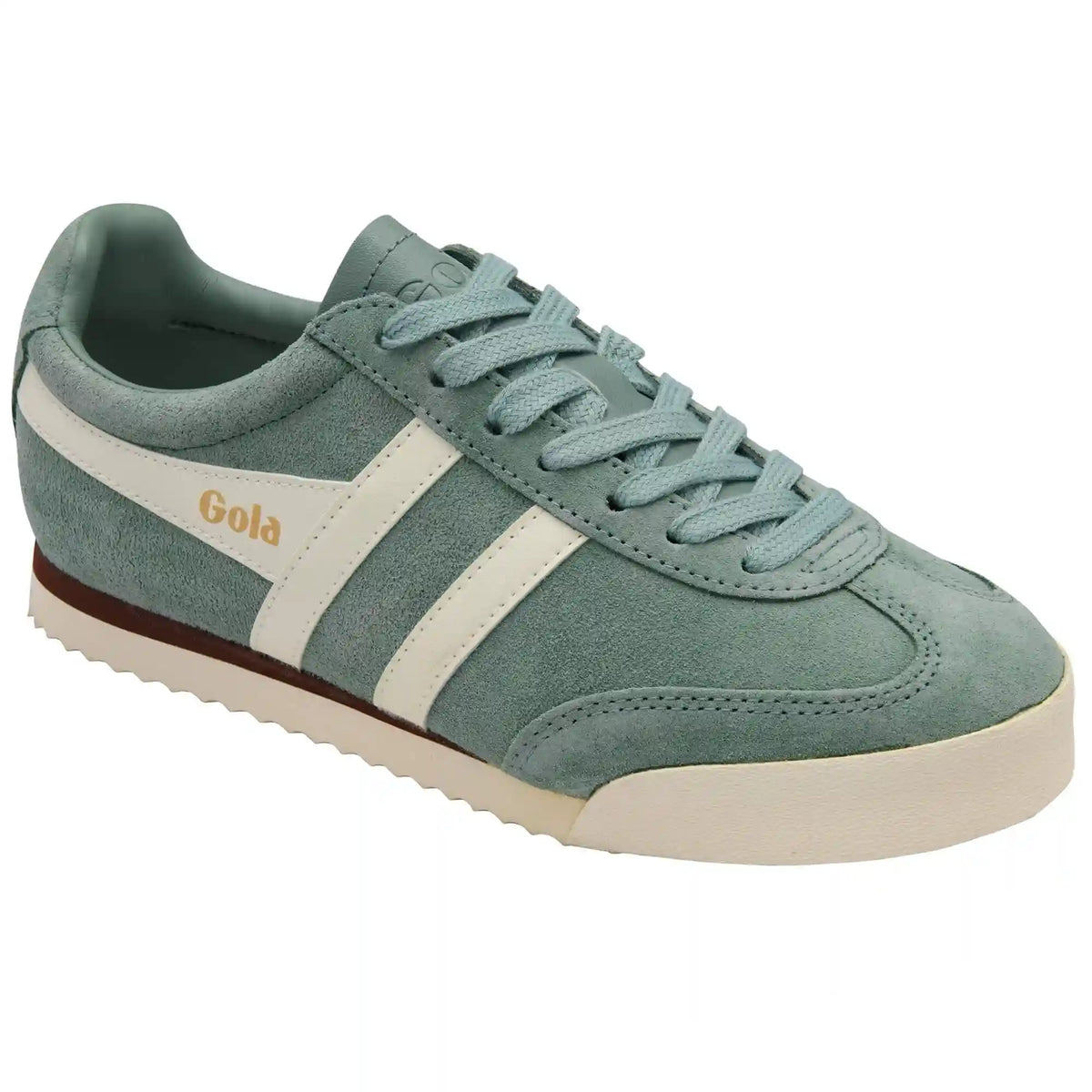 Gola Classics Women's Apollo Sneakers - Green Mist/Off White/Dark Brown