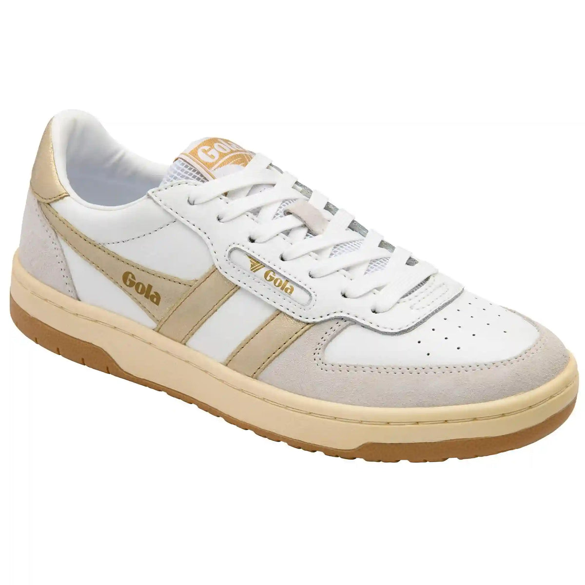 Gola Classics Women's Hawk Sneakers - White/Gold