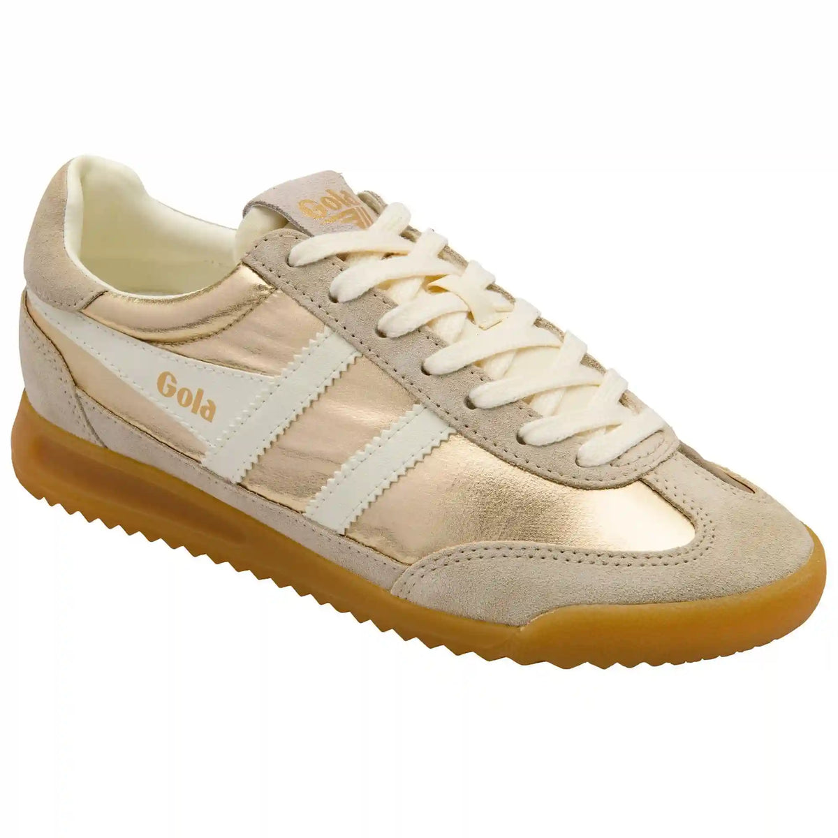 Gola Classics Women's Firefly Metallic Sneakers - Gold/Off White
