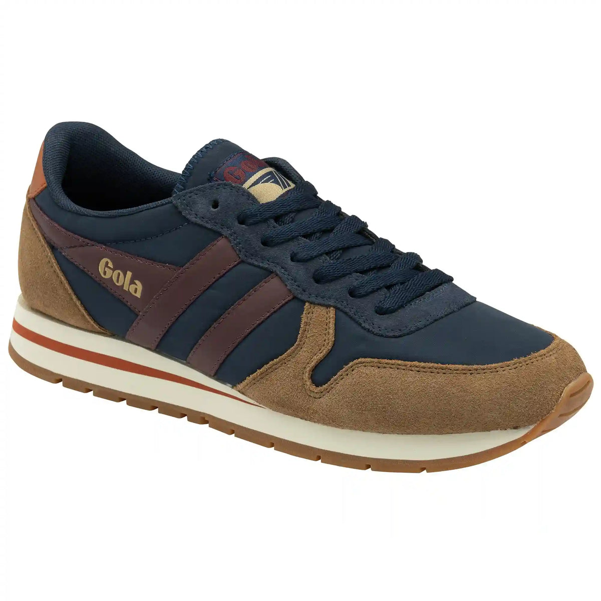 Gola Classics Men's Daytona Chute Sneakers - Navy/Tobacco/Burgundy