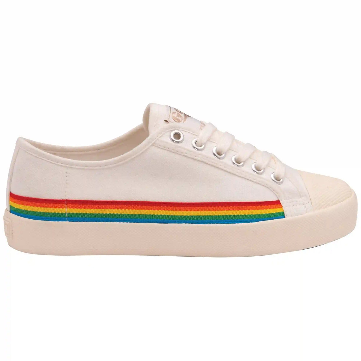 Vegan Gola Classics Women's Coaster Rainbow Drop - Off White/Multi