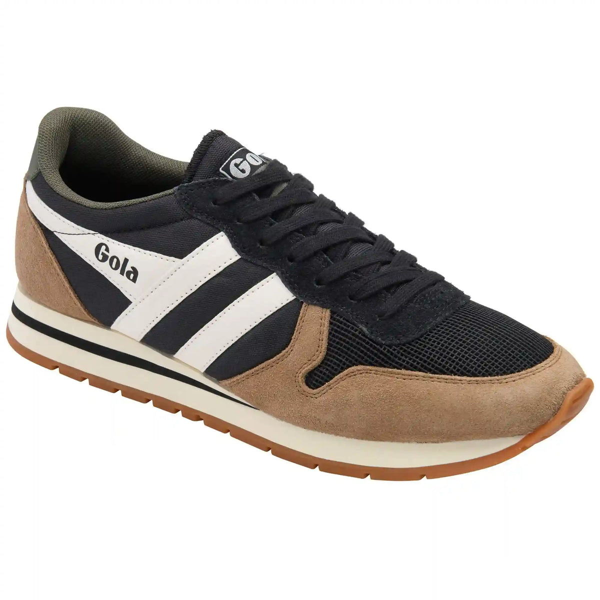 Gola Classics Men's Daytona Sneakers - Black/Tobacco/Off White