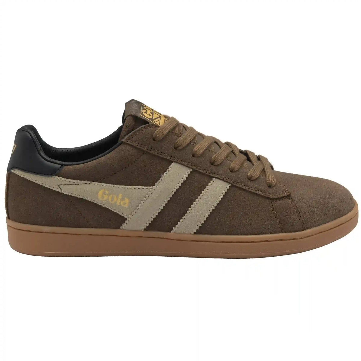 Gola Classics Men's Equipe II Suede Sneakers - Otter/Bone/Black